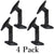 Universal Black Speaker Bracket Mounts on Ceiling or Wall for 5.1 Home Theater Surround Sound