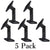 Universal Black Speaker Bracket Mounts on Ceiling or Wall for 5.1 Home Theater Surround Sound