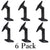 Universal Black Speaker Bracket Mounts on Ceiling or Wall for 5.1 Home Theater Surround Sound