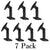 Universal Black Speaker Bracket Mounts on Ceiling or Wall for 5.1 Home Theater Surround Sound