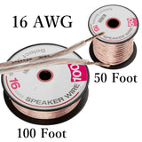 16 Awg 2 Conductor Loudspeaker Cable Copper Clad (CCA) Speaker Wire