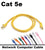 3 Ft Cat5e Ethernet Cable for Computer High Speed Internet WiFi Router