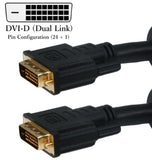 Heavy Duty DVI-D (Dual Link) 24Awg Digital Video Cable for Computer Monitor