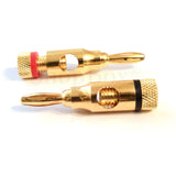 Open Screw Banana Plugs for (18 16 14 12) Awg Speaker Wire