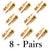 Open Screw Banana Plugs for (18 16 14 12) Awg Speaker Wire