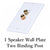 Audio Wall Plate w/ Binding Post for Banana Plugs & (18 16 14) Awg Speaker Wire