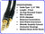3 Foot 1/4" (TRS or Phono) Patch Cable Male to Male Pro-Audio Balanced Mono Cord