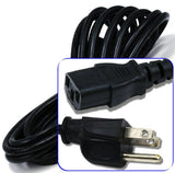 15ft 16AWG Power Cable 13Amp 125V (C13/5-15P) Computer Cord for PC TV