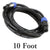 12 AWG 2-Conductor NL4FC Female Cable Speakon Style Twist Connector for Speaker Amplifier
