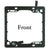 2-Gang Low Voltage Mounting Bracket for Pass Through Wall Plate