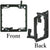 2-Gang Low Voltage Mounting Bracket for Pass Through Wall Plate