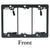 3-Gang Low Voltage Mounting Bracket for Pass Through Wall Plate