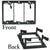 3-Gang Low Voltage Mounting Bracket for Pass Through Wall Plate