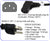 Right Angle 18AWG 10A 125V Power Cable C13 PC Connector 5-15P 3 Prong Wall Plug