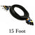 4 Channel Balanced XLR Female to 1/4 Inch TRS Snake Cable for Studio Interconnect