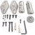 Universal White Speaker Bracket Mounts on Ceiling or Wall for 5.1 Home Theater Surround Sound
