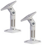 White Wall/Ceiling Mount Speaker Bracket for Home Theater Surround Sound