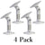 Universal White Speaker Bracket Mounts on Ceiling or Wall for 5.1 Home Theater Surround Sound