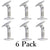 Universal White Speaker Bracket Mounts on Ceiling or Wall for 5.1 Home Theater Surround Sound