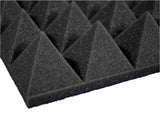 12 Pack (12x12x3)" Pyramid Foam Acoustic Panel for Soundproofing Studio/Home Theater