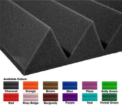 48 Pack (12x12x3)" Wedge Foam Acoustic Panel for Soundproofing Studio/Home Theater