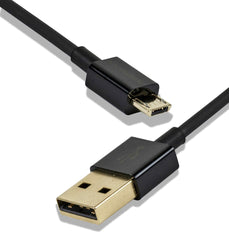 USB A to USB Micro-B Sync & Charge Cable for Computer Cell Phone Tablet