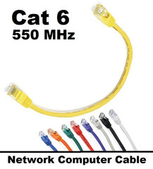 1 Ft Foot Cat6 Ethernet LAN/WAN RJ45 Patch Cable for Computer Network