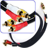 3 Foot Composite Cable (Red, White, Yellow)Video & Audio RCA Connectors