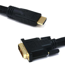 High Speed DVI-D (Single Link) to HDMI 24Awg Computer Monitor Digital Video Cable
