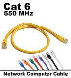 2ft Cat6 Ethernet RJ45 Patch LAN/WAN Cable for Computer Network Internet