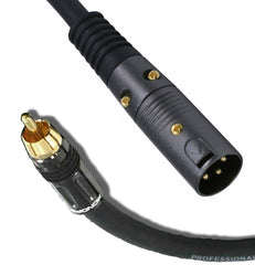 XLR to RCA Male Pro-Audio Cable for Studio Microphone