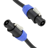 12 AWG 2-Conductor NL4FC Female Cable Speakon Style Twist Connector for Speaker Amplifier