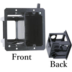 2-Gang Low Voltage & Power Mounting Bracket for Combo Wall Plate