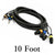 4 Channel Balanced XLR Female to 1/4 Inch TRS Snake Cable for Studio Interconnect